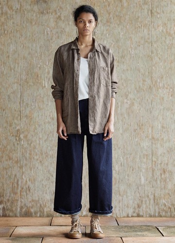 復古文青 亞麻男裝襯衫 休閒襯衣