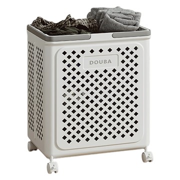 葉子小舖 摺疊髒衣籃  白色  大