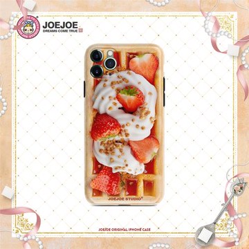 JoeJoe原創奶油草莓手機殼11適用XR蘋果iphone12 Pro Max可愛女XS