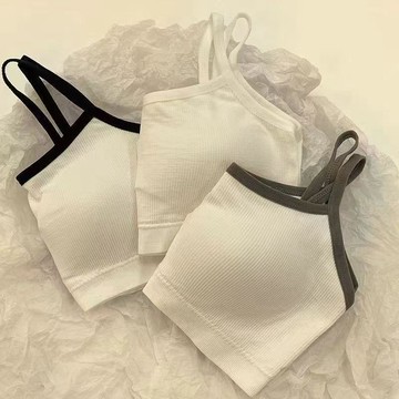 7514 用戶典藏好物🎪高中生內衣女學生髮育期聚攏防下垂可拆少女吊帶背心無鋼圈抹胸女5ZCV