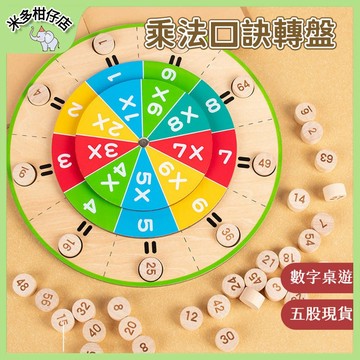 次日達🚀 乘法口訣轉盤 兒童國小數學乘法表 數學教具 九九乘法表 專項訓練玩具 兒童數學啟蒙神器 數學