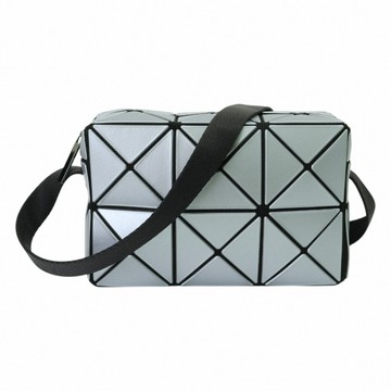 ISSEY MIYAKE  BAOBAO- 幾何皮質立方肩/斜背包(星光藍)mini