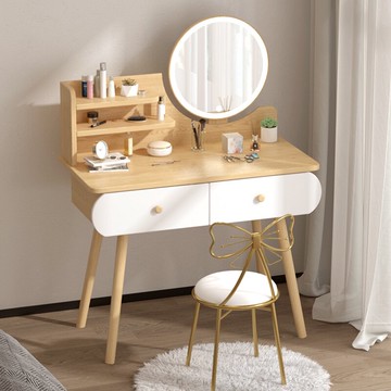 梳妝臺臥室小戶型現代簡約北歐輕奢女網紅ins風化妝桌收納柜一體