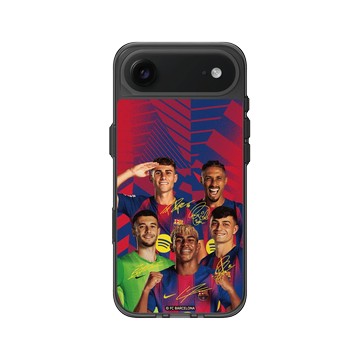 iPhone Air Clear (相機按鈕) 酷墨灰 - FC Barcelona - Squad Energy