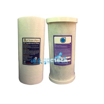 台製10吋大胖全屋戶式水塔淨水器PP纖維濾心+CTO壓縮柱狀活性碳濾心
