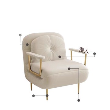 可折疊沙發沙發床兩用奶油單人小戶型陽臺客廳多功能伸縮雙人云朵【0113103DD】