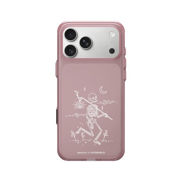 iPhone 17 Pro Max Clear (相機按鈕) 晶醺玫 - Neomlei - 骷顱的旅程-白