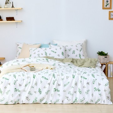 床包被套組-單人/雙人/加大/ 200織精梳棉 / 青葉之森 台灣製