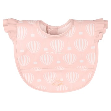 Bjallra OF SWEDEN 瑞典比亞拉 防水口袋圍兜 - 熱氣球粉 BC1037 Oeko-Tex認證抗敏材質  1個