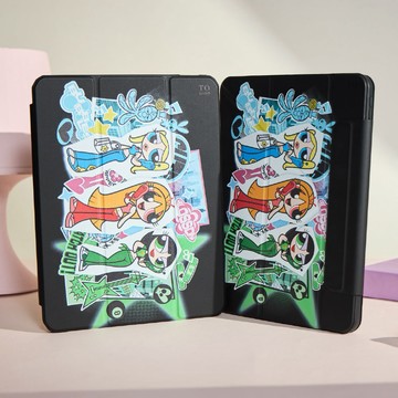 【TOYSELECT】飛天小女警時尚長腿強悍磁吸iPad Y折保護殼