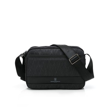 【金安德森】Ray菱格線小款側背包-黑色