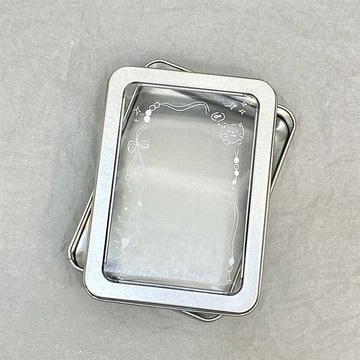 🔥現貨24H秒出🔥印花塗鴉窗口鐵盒 小卡收納盒 貼紙收納盒 收納鐵盒 翻蓋收納盒 3吋小卡盒