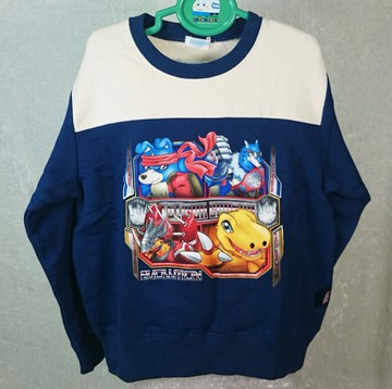 【震撼精品百貨】Digital Monster_數碼寶貝 ~ 長袖T_藍白