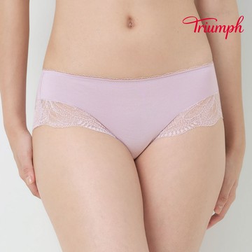 黛安芬-舒心柔膚系列 中腰平口內褲 M-EL 柔紫｜87-2527 9N