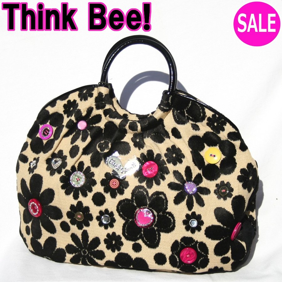 即購入OK!ほぼ未使用Think Bee! シンクビー千鳥格子　ハンドバッグ Think Bee! シンクビー トートバッグ 千鳥格子 エコバッグ付