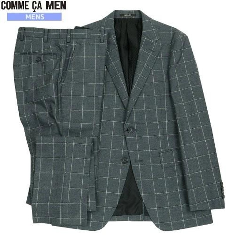 SALE65%OFF COMME CA MEN コムサメン ウィンドウペーン セットアップ ...