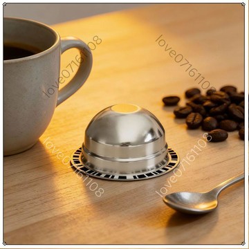 🌟臺灣出貨🌟可循環填充不鏽鋼咖啡膠囊殼兼容Nespresso Vertuo咖啡機過濾殼