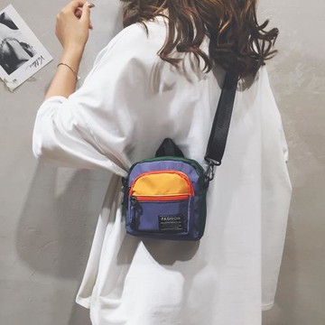 ins風潮酷蹦迪包個性帆布斜挎時尚學生百搭小包包女2020新款女包