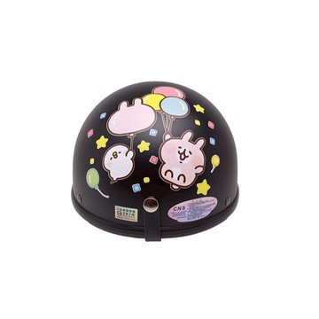 EVO CA-019 / CA019 安全帽 卡娜氣球 消光黑 半罩 單帽子 不含鏡片 卡通 碗公帽