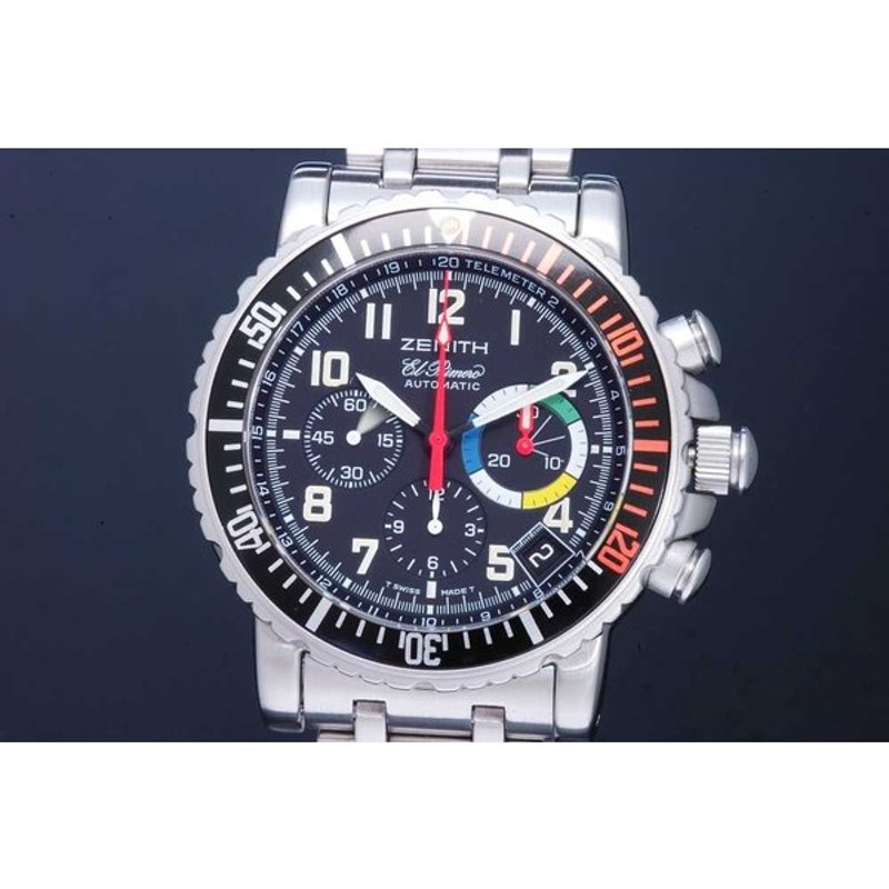 ゼニス Zenith レインボーフライバック クロノグラフ エルプリメロ 02 0480 405 メンズ Ss オートマ 黒 Oh済 通販 Lineポイント最大0 5 Get Lineショッピング