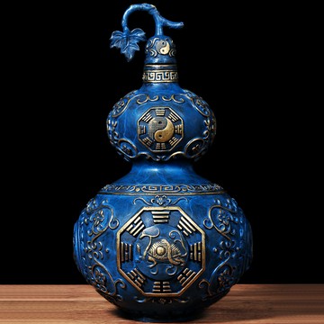 招財純銅葫蘆擺件風水酒柜家居客廳裝飾辦公室桌擺設喬遷家居禮品