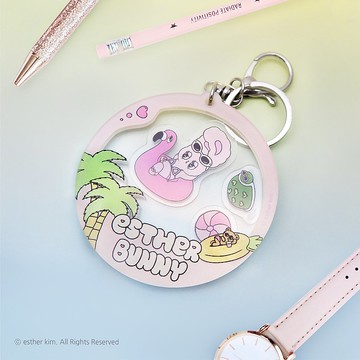 JzFun / 艾絲樂小兔 搖搖樂鑰匙圈 (夏日)