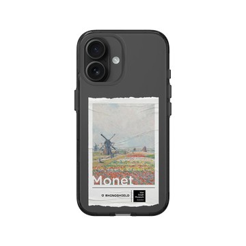 iPhone 16 Clear (相機按鈕) 酷墨灰 - Van Gogh Museum - 荷蘭的鬱金香田