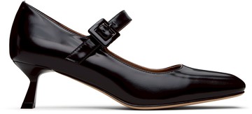 SHUSHU/TONG 黑色 Square-Toe 中跟鞋