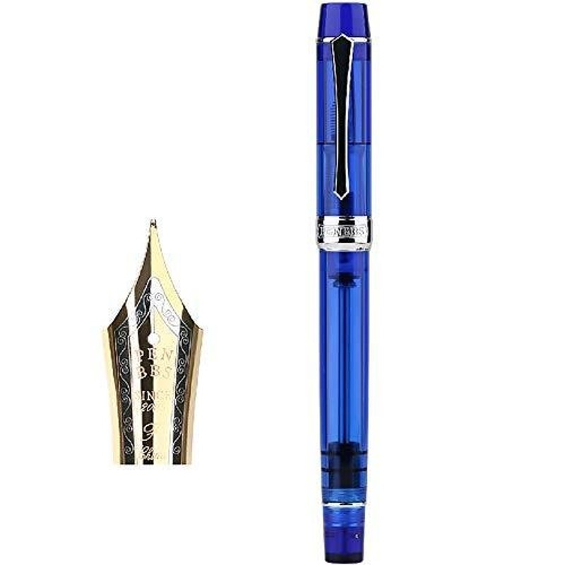 New Moonman PENBBS 355 Vacuum Filling Fountain Pen Acrylic Writing Pen Set  Iridium Fine Nib Transparent Blue 並行輸入品 通販 LINEポイント最大0.5%GET LINEショッピング