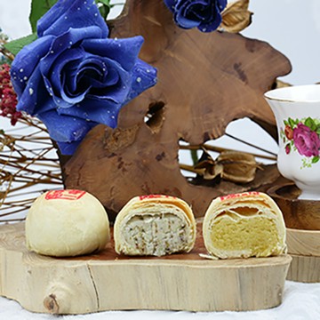 【白鵝山腳】綜合平西禮盒(綠豆平西、桂花平西各6入)12入/盒 PW2562 (請備註到貨日)-廠商直送