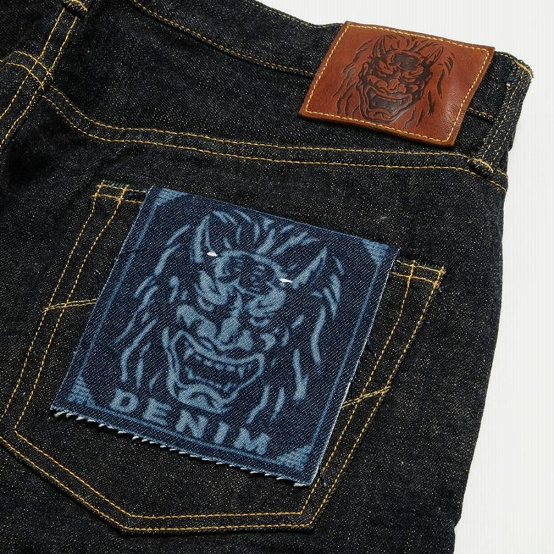 ONI DENIM 鬼デニム　0215青鬼デニムジーンズ 鬼デニム ONI DENIM ONI-622-14-KBE 14oz インディゴ x ベージュ