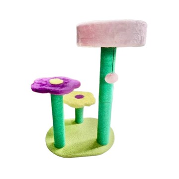 ROCK CATS 三朵花跳台 (RC-167) 貓抓板 (購買二件贈送寵喵樂-貓草玩具x1個 隨機出貨)