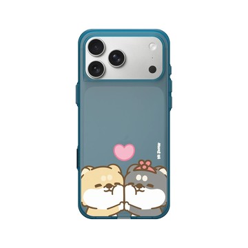 iPhone 17 Pro Max Clear (相機按鈕) 夜幕藍 - 嗨小強 Hi John - 柴圓情侶