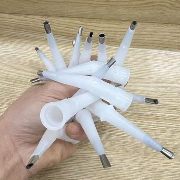 【三聯發票】不鏽鋼彎膠嘴 玻璃膠嘴 結構膠美容膠彎膠嘴 改裝手動通用型 可重複 施工定位精準 居家打膠必備工具 HZLG