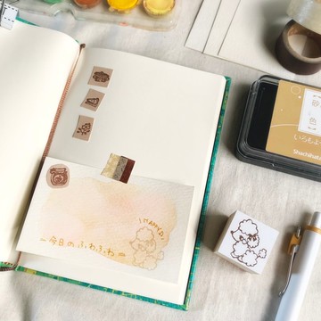 橡皮章【時尚寵兒 嬌羞貴賓犬印章】