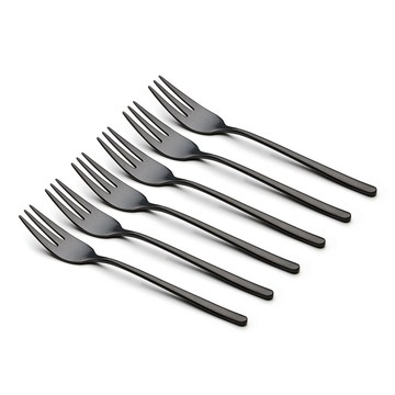 伊斯特馬克 餐具蛋糕叉  復古黑色  蛋糕叉  6個