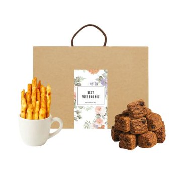 順便幸福-午茶禮盒-原味起司棒+可可司康脆脆(餅乾 零食 甜點)