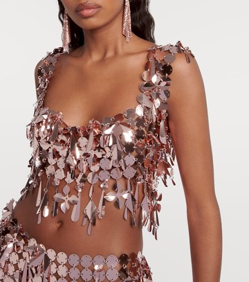 Rabanne Embellished bralette