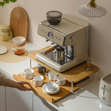 ??快速出貨?? 附發票 臺面咖啡機杯子置物架茶包茶水吧飲水機桌面儲物架水杯廚房收納架