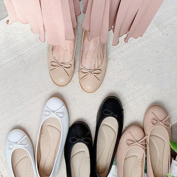 溫柔派蝴蝶結娃娃鞋 1BC43