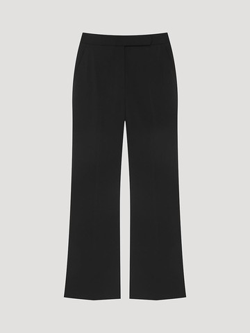 Hidden Button Boot-Cut Pants (AWWSLP21080) [BK]