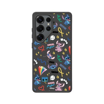 Galaxy S25 Ultra SolidSuit 黑 - 迪士尼-史迪奇 Disney Stitch - 熱帶音樂系列-慶祝