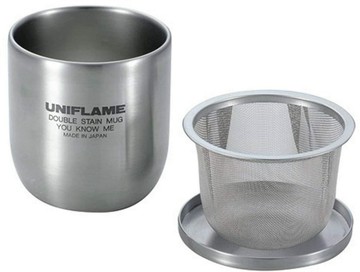 ├登山樂┤日本 UNIFLAME 不鏽鋼隔熱和風茶杯 270ml # U666081