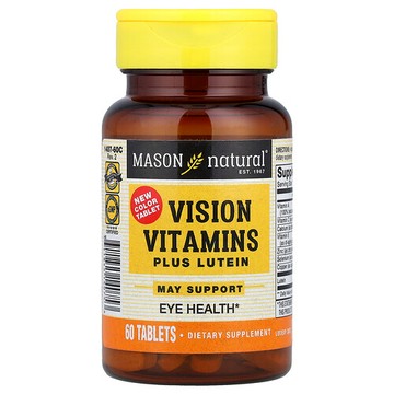 Mason Natural, 維生素 + 葉黃素視力保護片，60 片