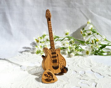 吉他挑选的盒子吉他演奏者的私人物品