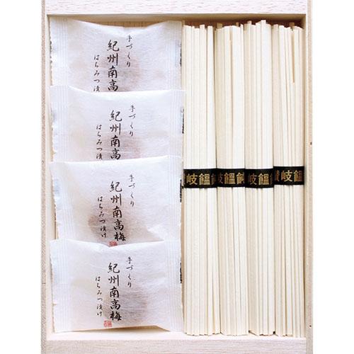 紀州南高梅・讃岐うどん詰合せ(木箱入) B8038537