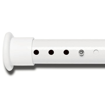 higher deco 超強力免釘彈簧伸縮窗簾桿  260~310cm  白色