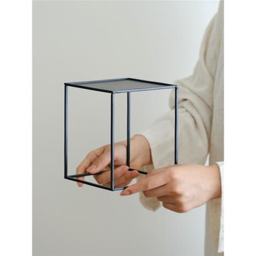 柒月里 鐵藝小茶棚茶具收納 日式多寶閣博古架展示置物架功夫茶具