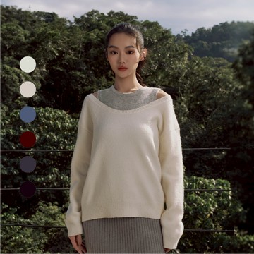 50% Fifty Percent｜簡約兩件式長袖針織【期間限定】｜02562121005