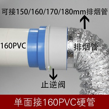 管道止逆閥160pvc管用油煙機逆止閥煙道止回閥防煙寶廚房專用防風